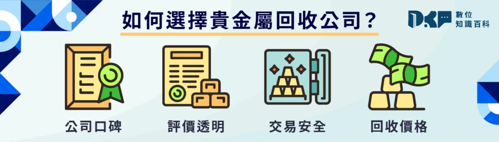 如何選擇貴金屬回收公司？