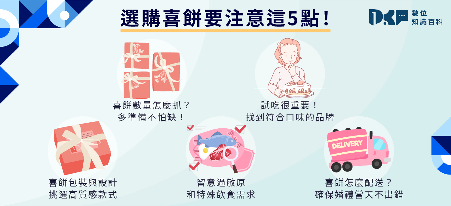 選購喜餅要注意這 5 點！