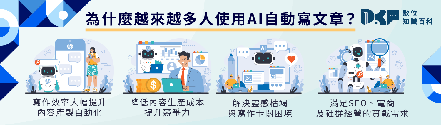 為什麼越來越多人使用 AI 自動寫文章？