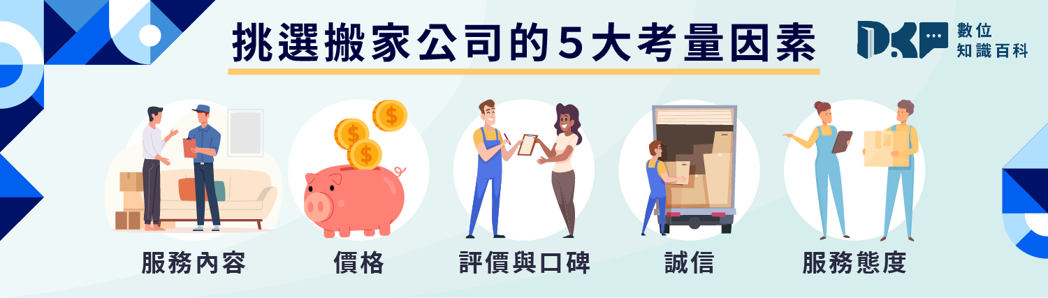 如何選擇適合的搬家公司？挑選搬家公司的5大考量因素