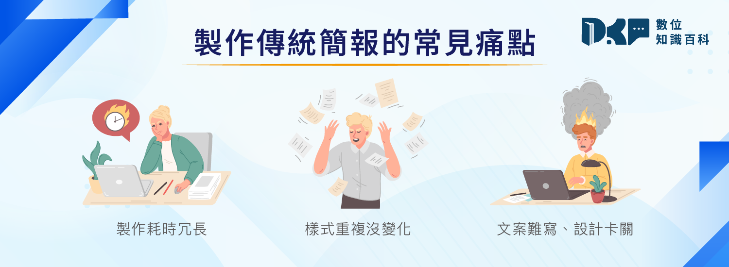 製作傳統簡報的常見痛點