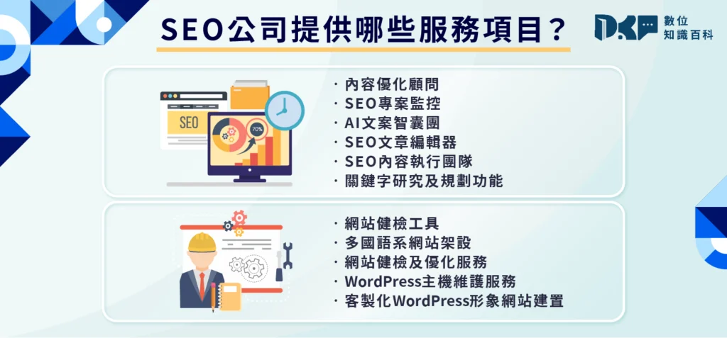 二、SEO 公司提供哪些服務項目？完整11大服務清單介紹！